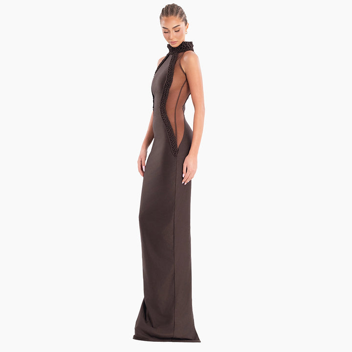 Damen Körperbetontes Abendkleid Drune