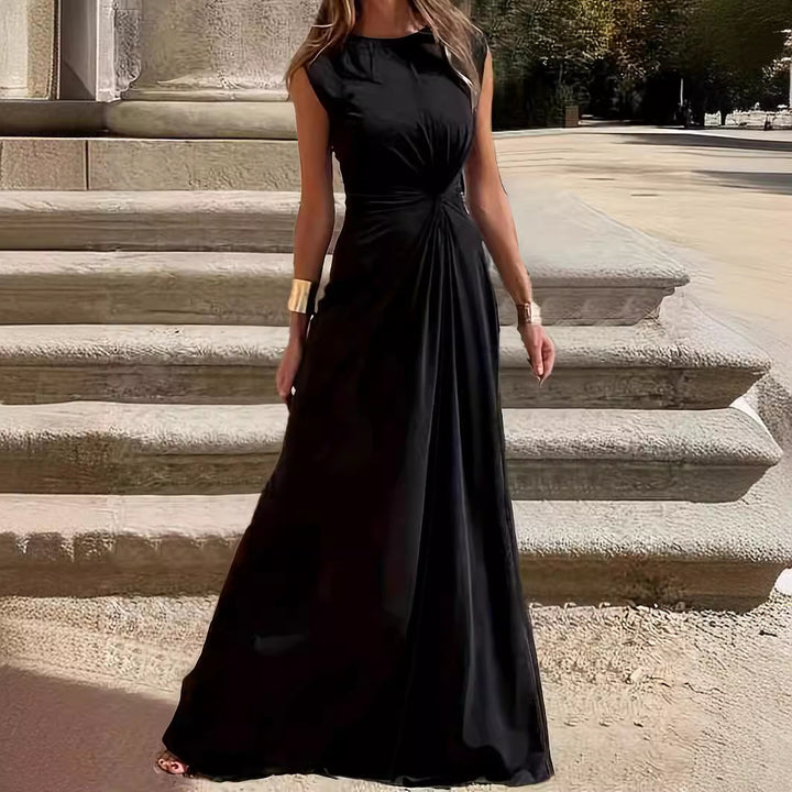 Damen Maxikleid mit elegantem Wickeldesign und figurschmeichelndem Schnitt Drune