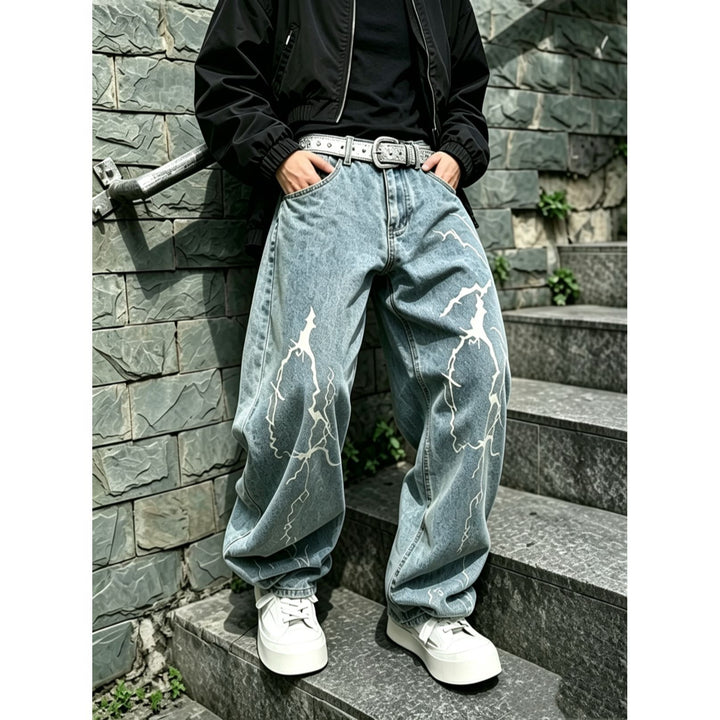 Damen Stylish Baggy Jeans Drune