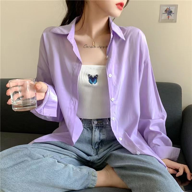 Damen Locker geschnittene Bluse Drune