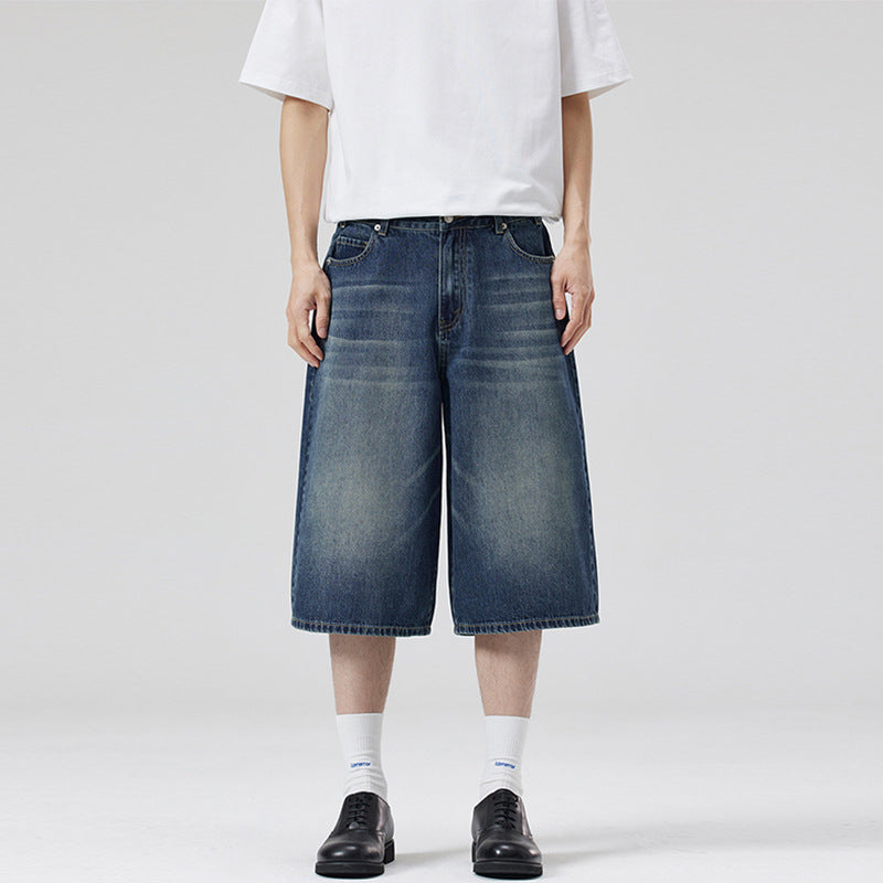 Damen Weite Denim-Culotte im lässigen Schnitt Drune