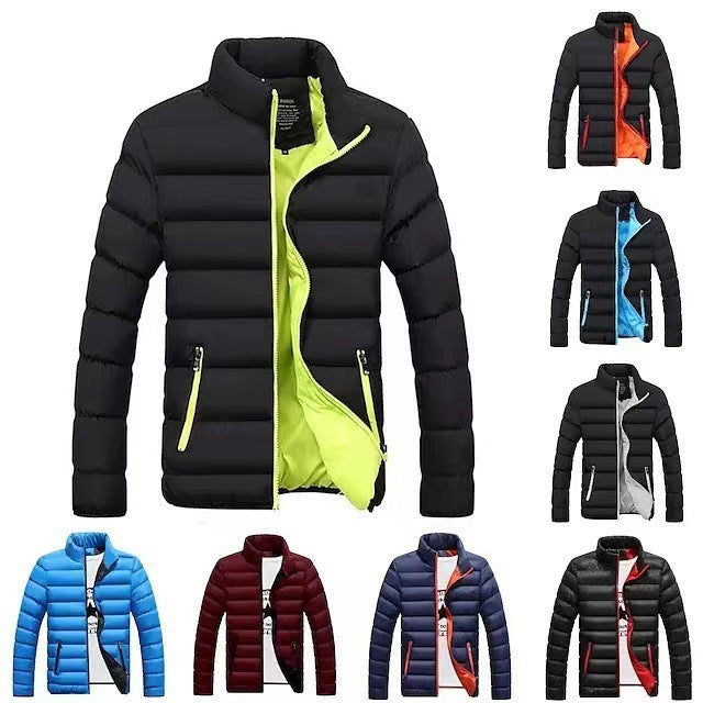 Herren nan gesteppte Thermojacke mit hohem Stehkragen und wasserabweisender Außenhülle Drune