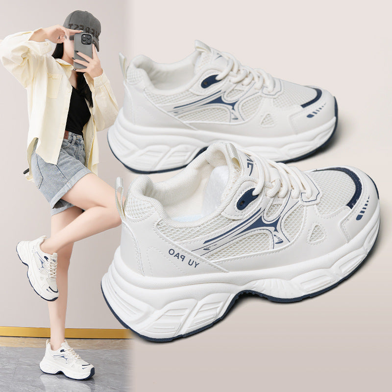 Damen Sportliche Laufschuhe mit atmungsaktivem Mesh-Obermaterial und stoßdämpfender Sohle Drune