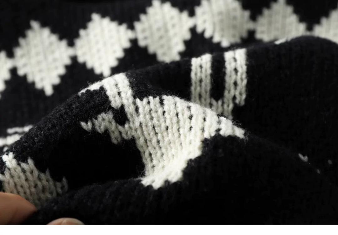 Gestrickte Strickjacke im Lazy-Stil Drune