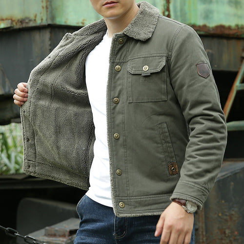 Herren Bequeme und warme Fleecejacke Drune