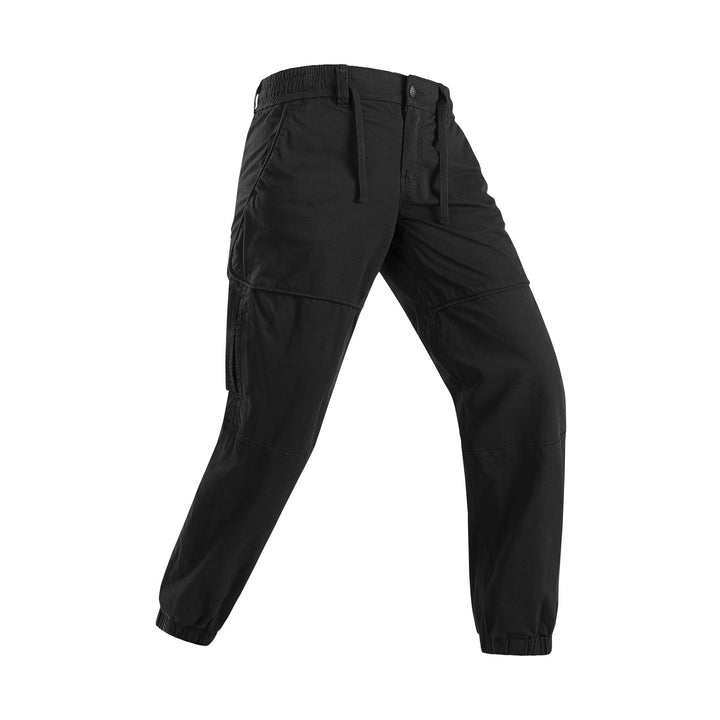 Herren Leichte Cargo-Jogginghose mit Tunnelzug, Kniepasse und elastischen Bündchen Drune