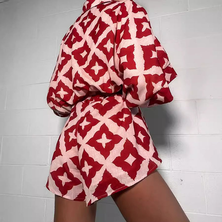 Damen Leichter, luftiger Kaftan mit Bindegürtel Drune