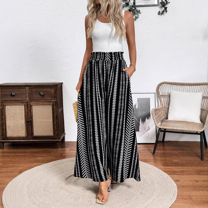 Damen Weit geschnittene elegante Sommerhose Drune