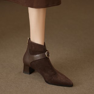 Damen Elegante und schicke Stiefeletten mit Riemen Drune