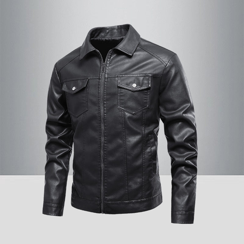 Herren Modische Sommerjacke im Biker-Stil Drune