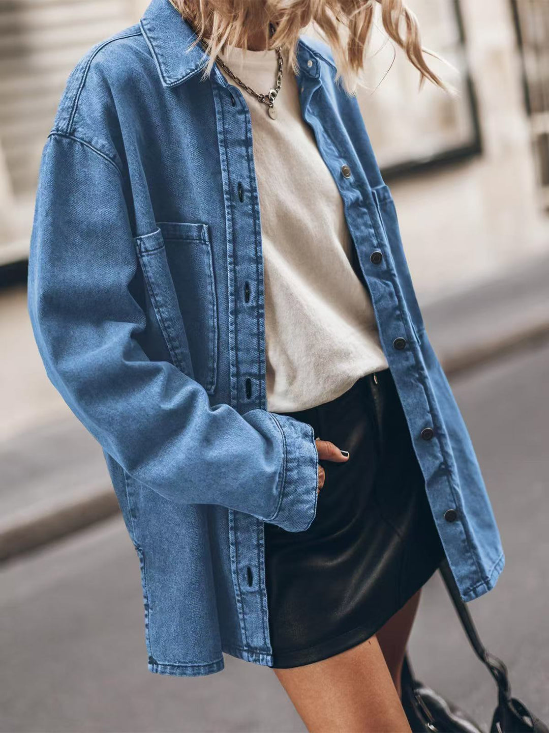 Damen lässige Jeansjacke Drune