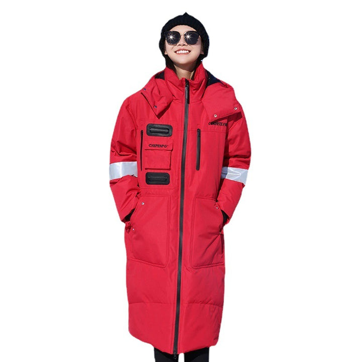 Herren Wärmender wasserdichter Winterparka mit Kapuze und reflektierenden Details Drune