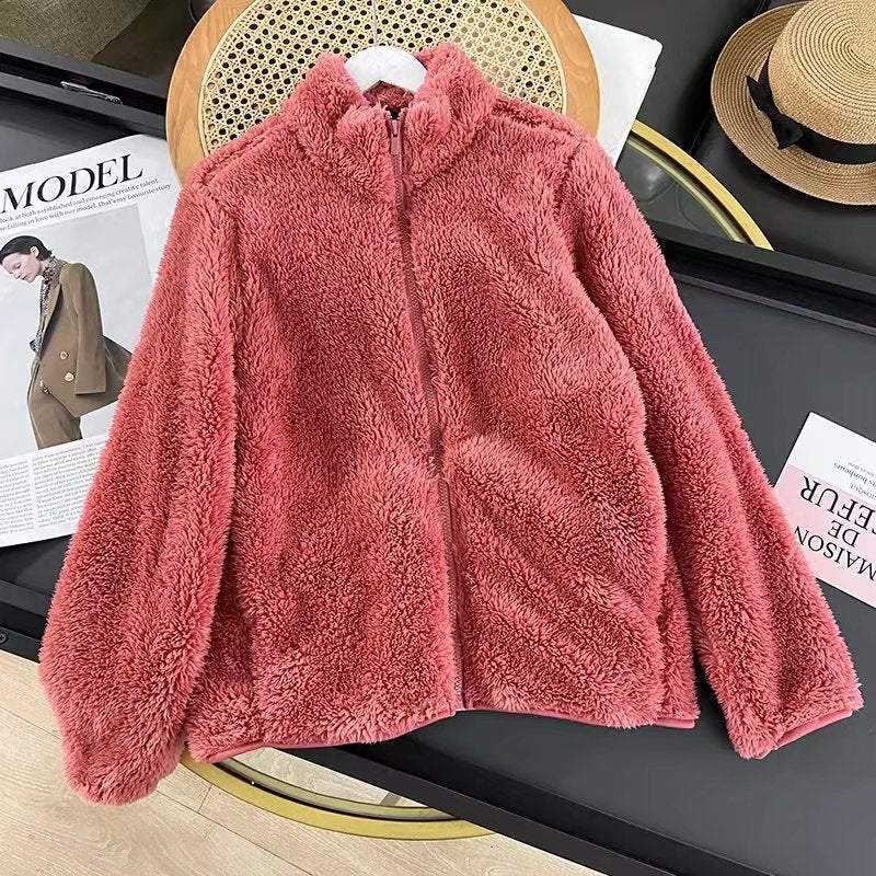 Damen Fleecejacke mit hohem Kragen und weichem Innenfutter Drune