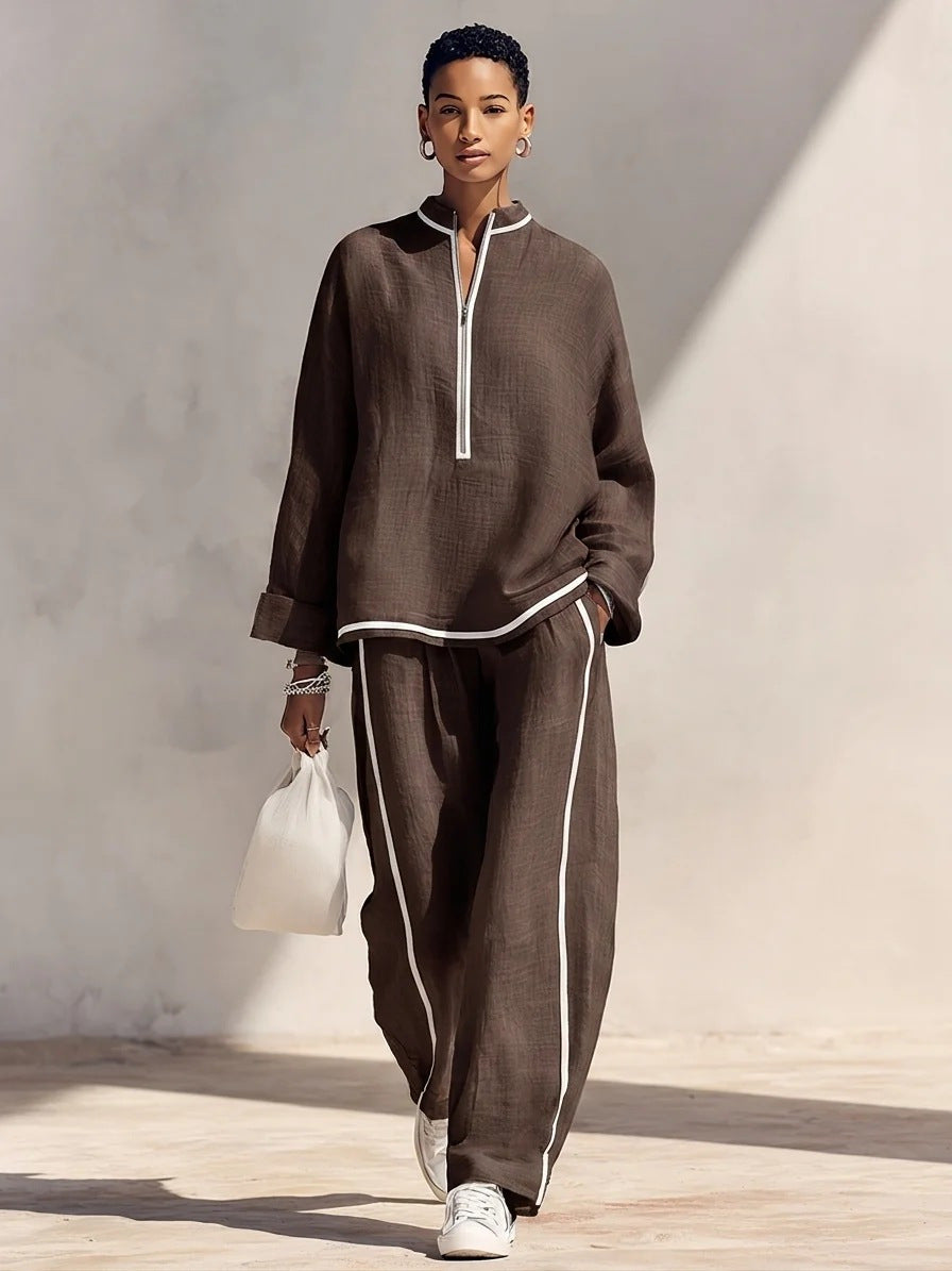 Damen Luftiges und elegantes Pyjama-Set Drune
