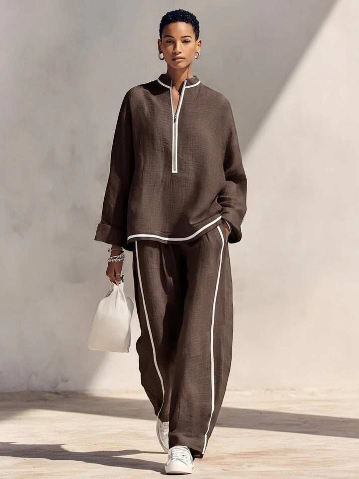 Damen Luftiges und elegantes Pyjama-Set Drune