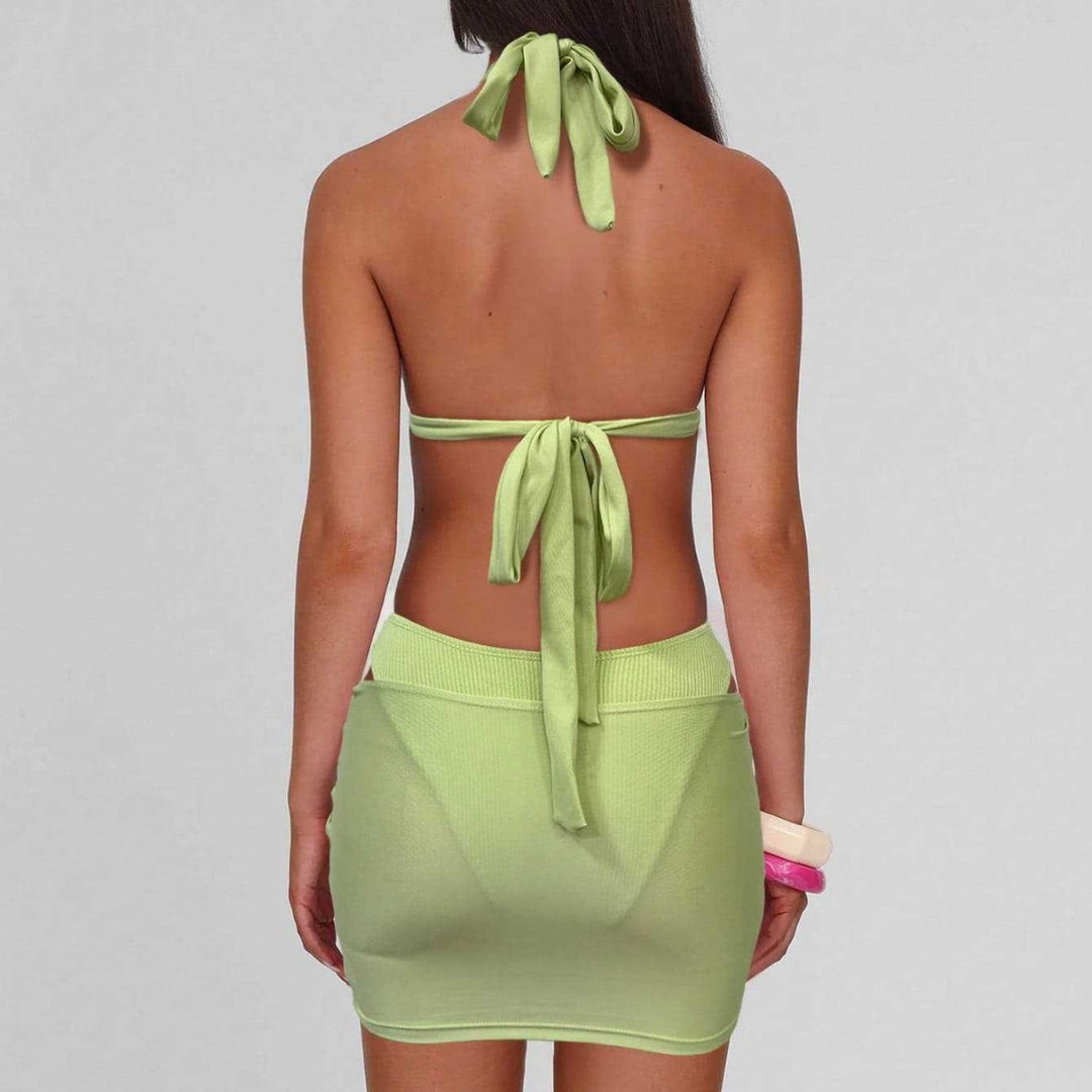 Damen Bandeau-Bikini mit Raffung und Ring-Detail Drune