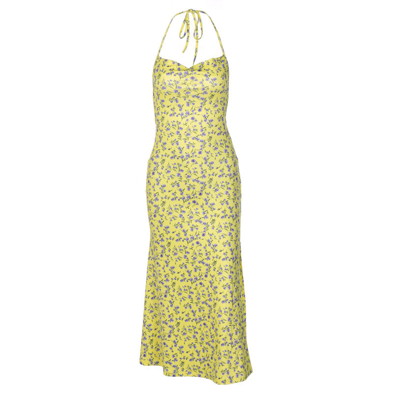 Damen Maxikleid mit floralem Muster Drune
