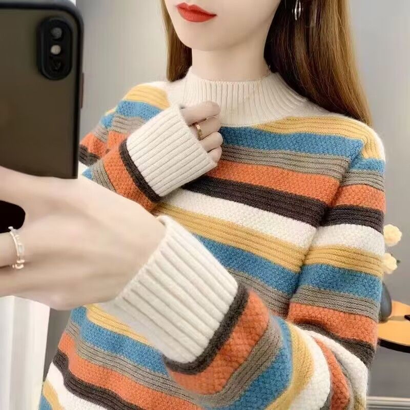 Damen Gemütlicher und stylischer Pullover mit Strukturmuster Drune