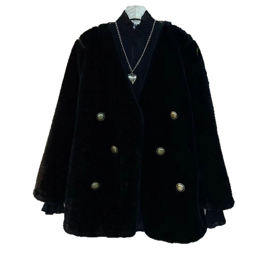 Damen Elegante Felljacke Drune