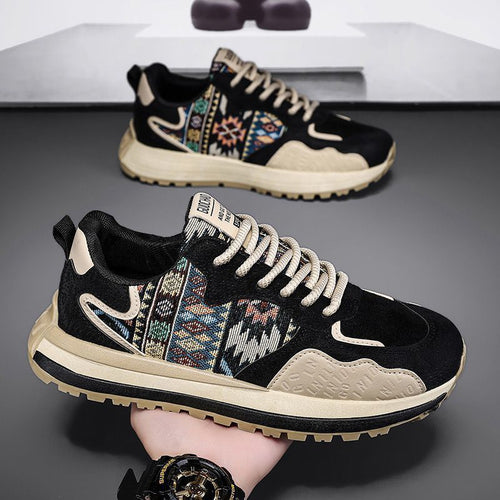 Damen Sportliche Sneaker mit einzigartigem textilem Design und dämpfender Sohle Drune