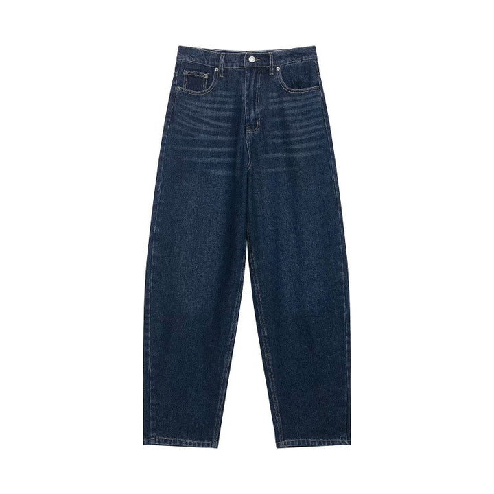 Damen Hochtaillierte weite Streifenjeans im Retro‑Look Drune