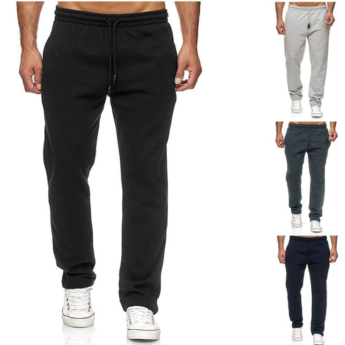 Herren nan gerade geschnittene Jogginghose mit innen angerautem Fleece, hohem Komfortbund und Kordelzug Drune