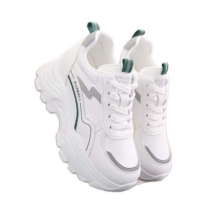 Damen Sportliche Sneakers mit elastischem Obermaterial und gepolsterter Sohle Drune