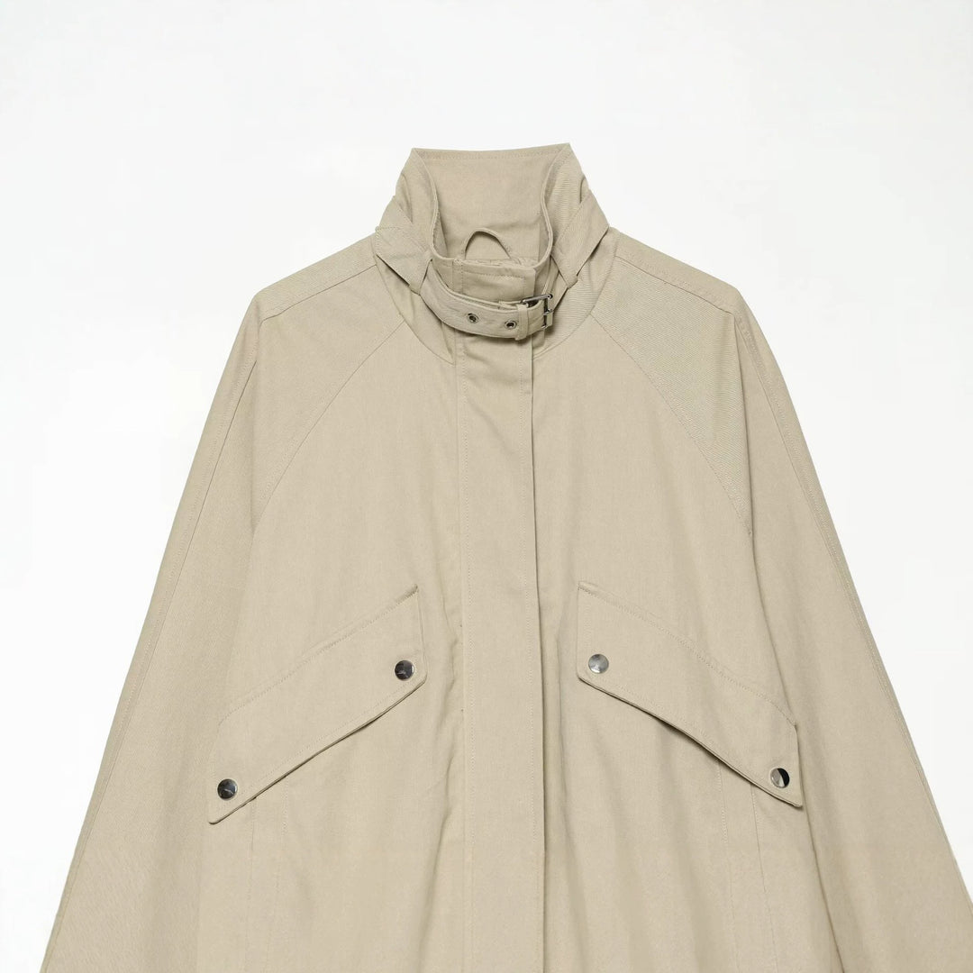 Damen 10+ verkürzte Utility‑Blousonjacke mit hohem Stehkragen und Taillenbund Drune