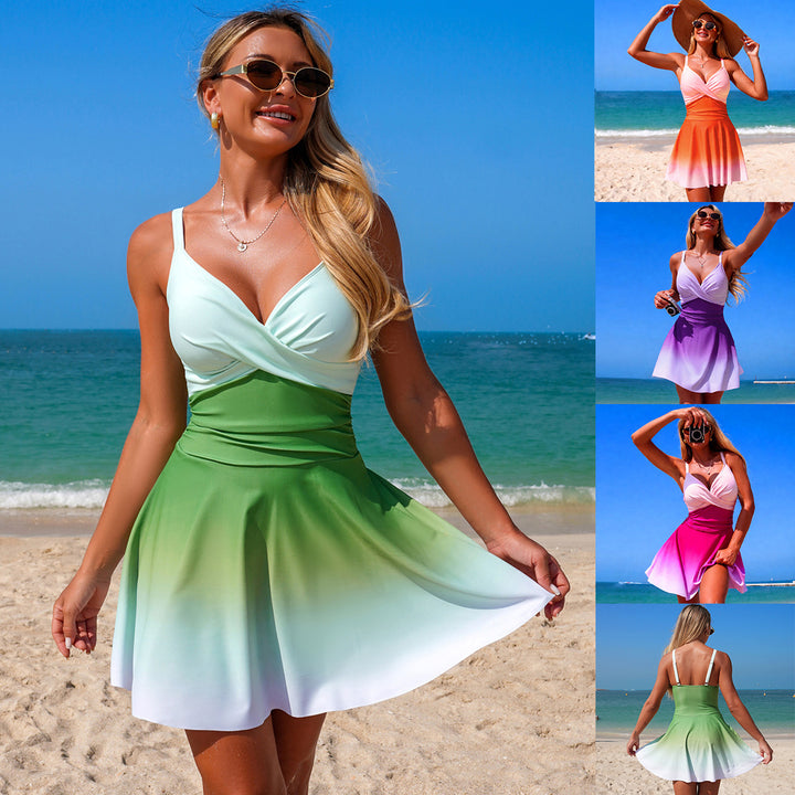 Damen vielseitiges Strandkleid Drune