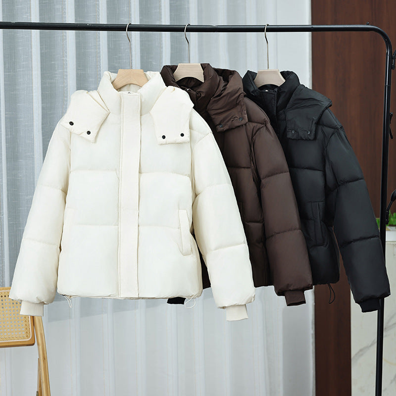 Damen nan kompakter Thermo-Steppblouson mit hohem Schalkragen, verdeckter Frontleiste und innenliegendem Saumzug Drune