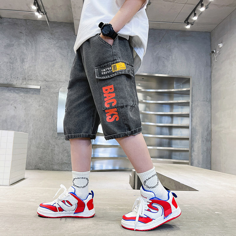 Unisex lässige Cargo-Shorts mit tiefen Taschen Drune