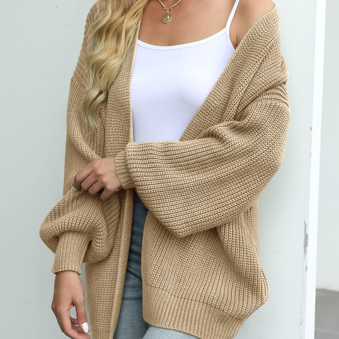 Damen Übergroßer Strickpullover Drune