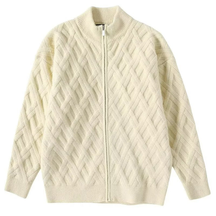 Damen Strickjacke mit elegantem Zopfmuster Drune