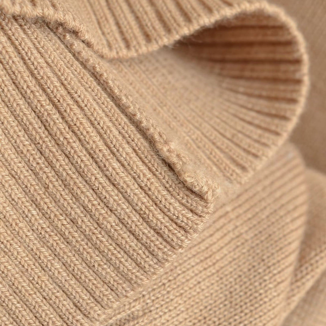 Damen Oversize One-Shoulder Pullover mit Fledermausärmeln und breitem Rippenbund Drune