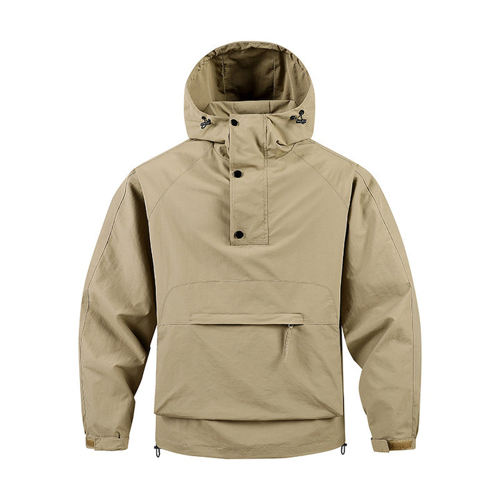 Herren Funktionale Outdoor-Jacke mit hohem Kragen
