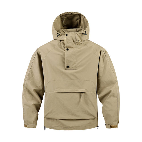 Herren Funktionale Outdoor-Jacke mit hohem Kragen