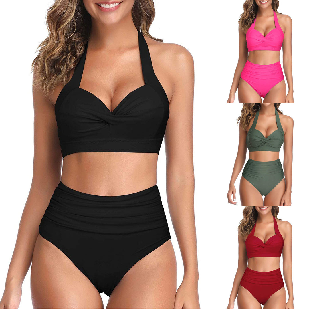 Damen Modischer Bikini mit hochgeschnittenem Höschen Drune