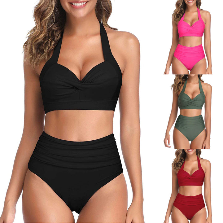 Damen Modischer Bikini mit hochgeschnittenem Höschen Drune