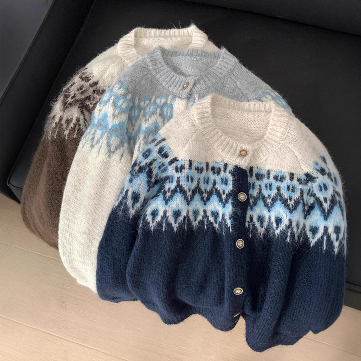 Damen Kuschelige Strickjacke Drune