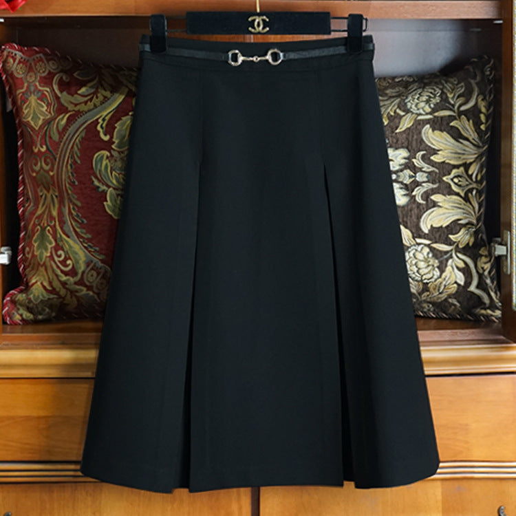 Damen Eleganter Faltenrock Drune