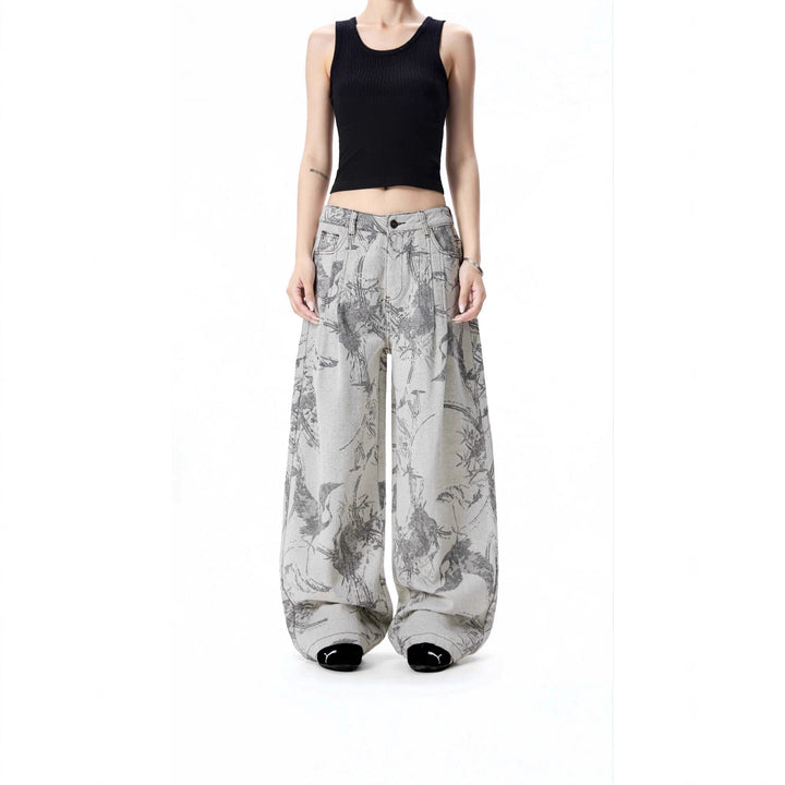 Damen Weitgeschnittene Designer-Jeans Drune