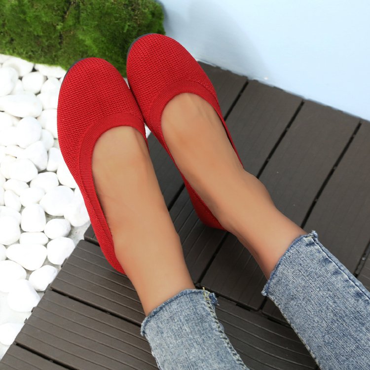 Damen bequeme Slip-On Ballerinas Drune