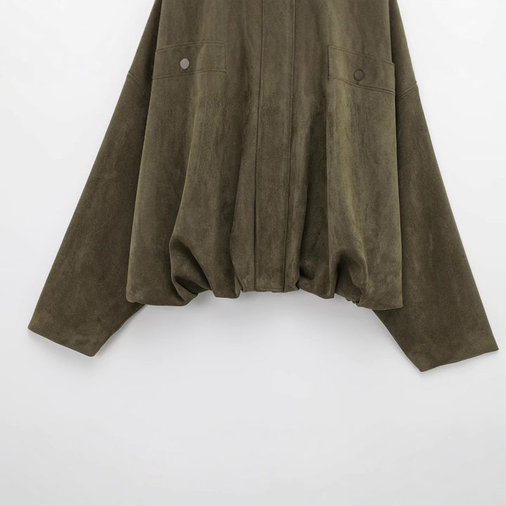 Damen modische Jacke mit voluminösen Ärmeln und elegantem Schnitt Drune