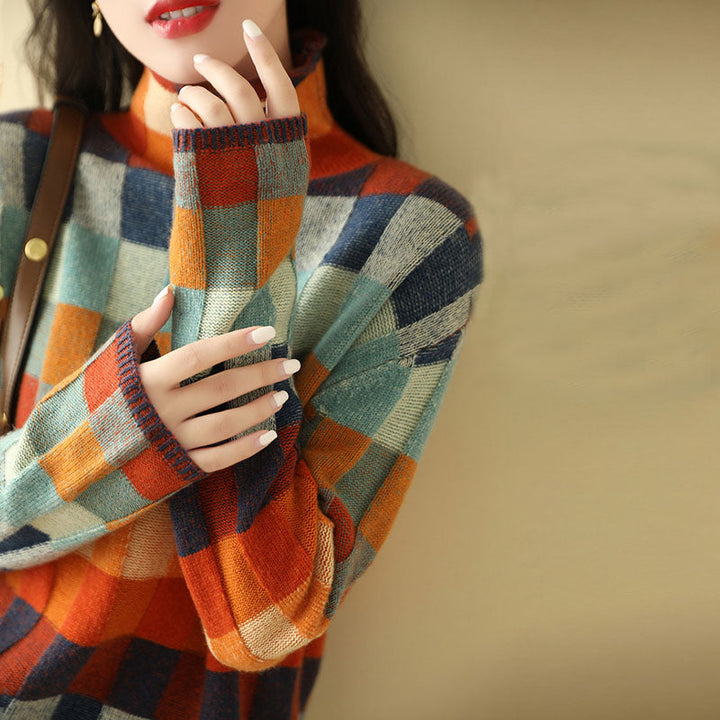 Drune | Pullover mit Bunten Karos