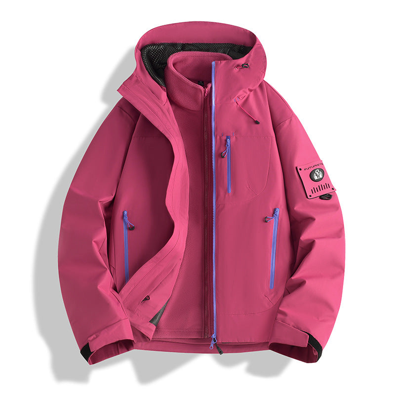 Herren Funktions-Softshelljacke mit abnehmbarem Fleece-Innenfutter Drune