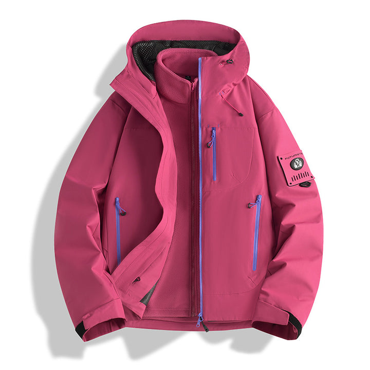 Herren Funktions-Softshelljacke mit abnehmbarem Fleece-Innenfutter Drune