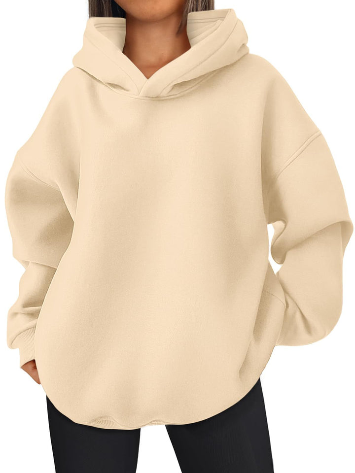 Damen Oversized Bequemer Pullover Hoodie Drune