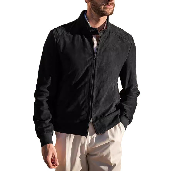Herren Sportliche Leichte Jacke mit modernem Kragen Drune