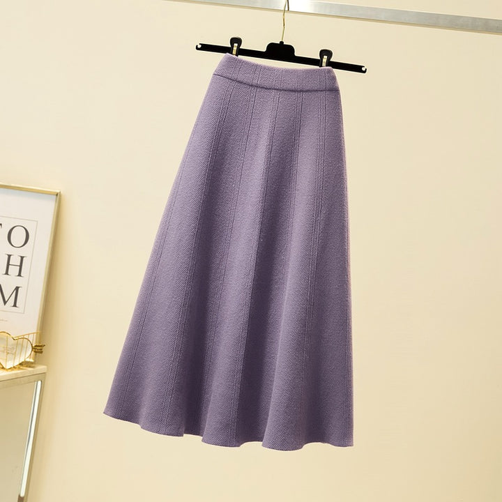 Damen Weit geschnittener, eleganter Midirock Drune
