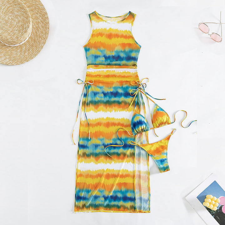 Damen Maxikleid mit trendigem Wickeldesign Drune